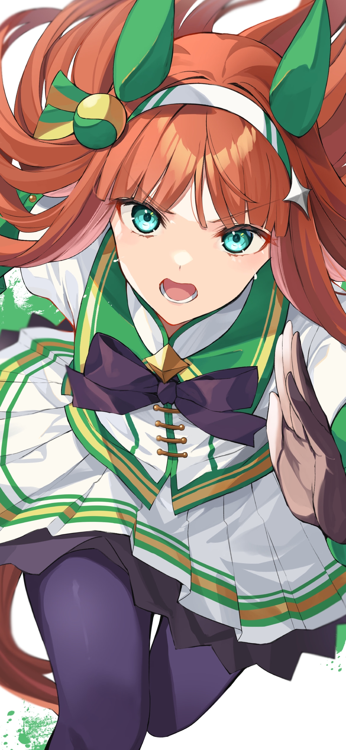 猛ダッシュするサイレンススズカ / 全力疾走 / ウマ娘プリティーダービー / ファンアート / イラストの1170 x 2532 / スマホ壁紙