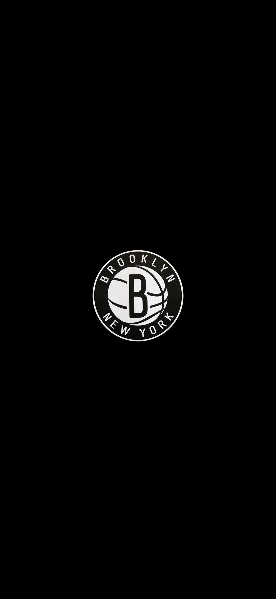 ブルックリン・ネッツ / Brooklyn Nets / プロバスケットボール / ロゴの1170 x 2532 / スマホ壁紙