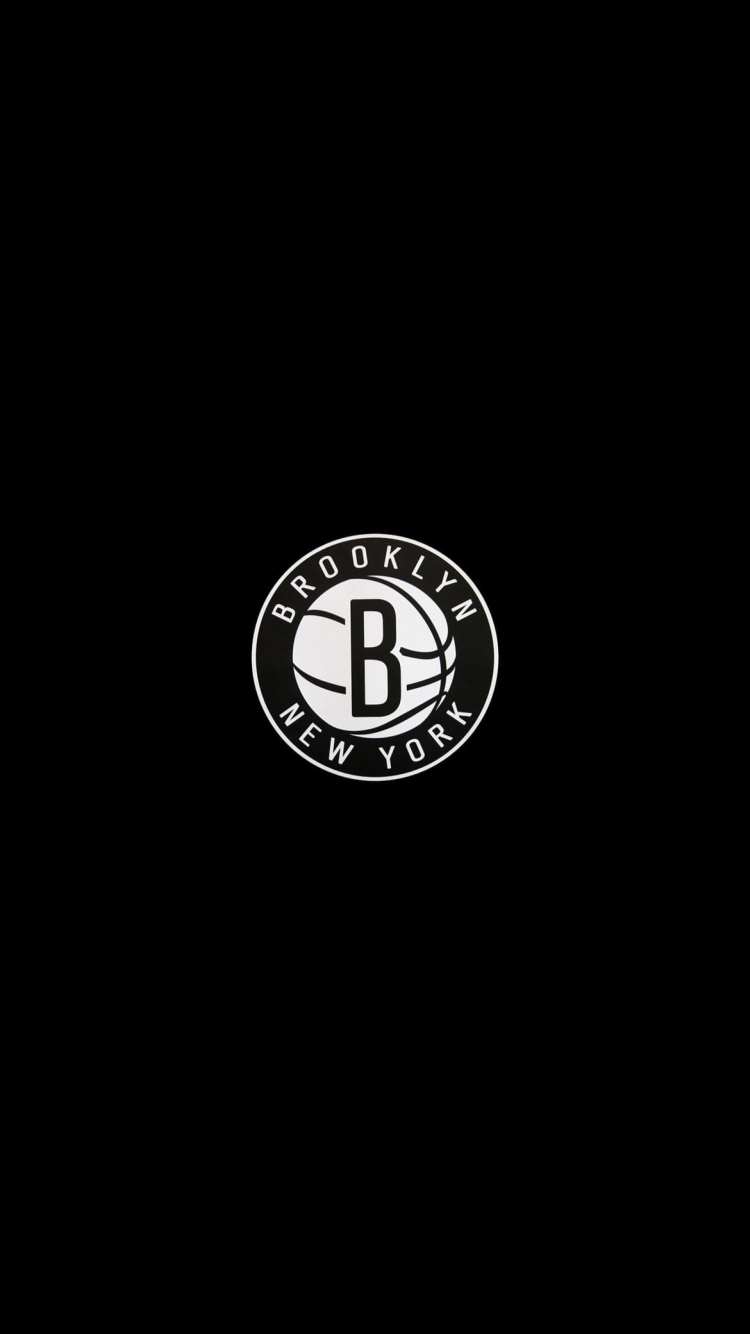ブルックリン・ネッツ / Brooklyn Nets / プロバスケットボール / ロゴの750 x 1334 / スマホ壁紙