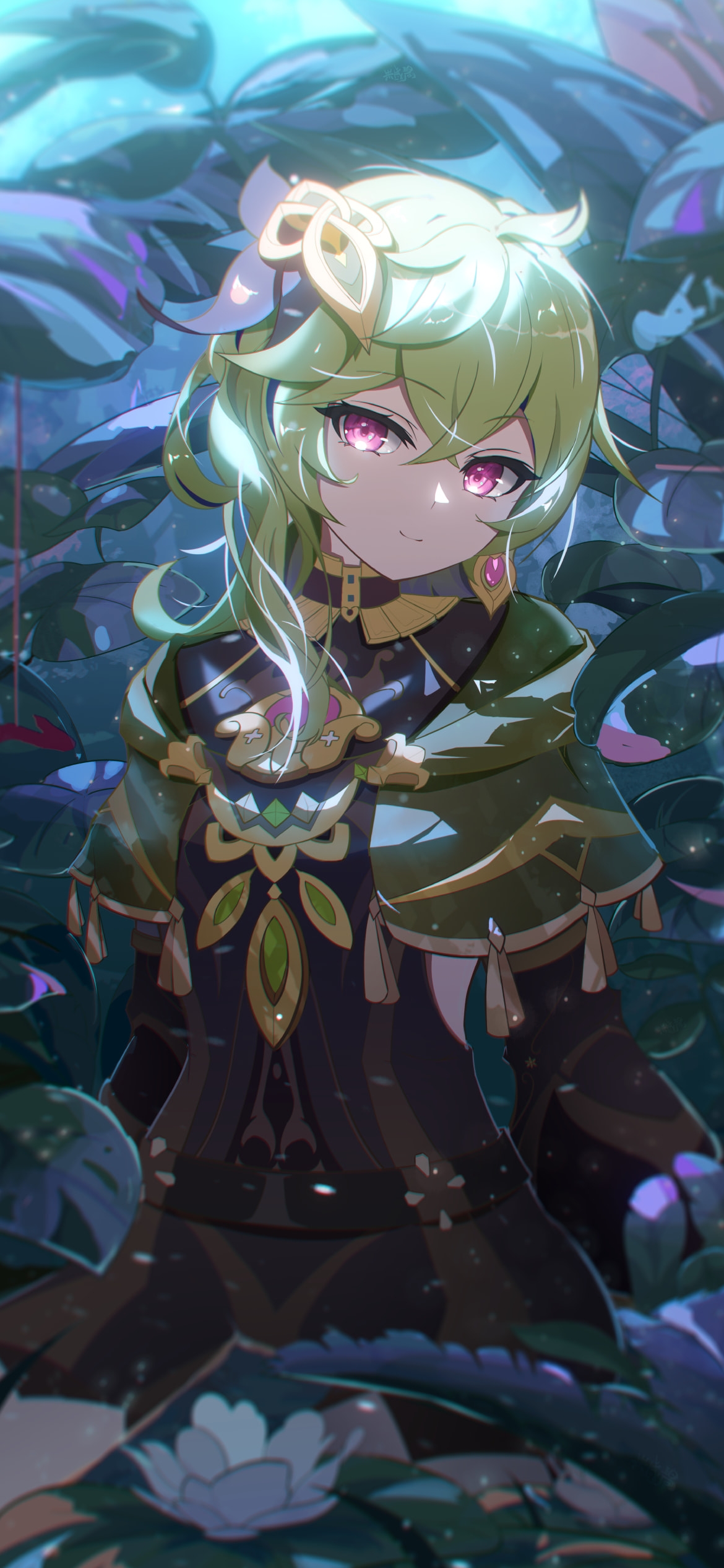 緑の木々に囲まれたコレイ / 原神の1170 x 2532 / スマホ壁紙