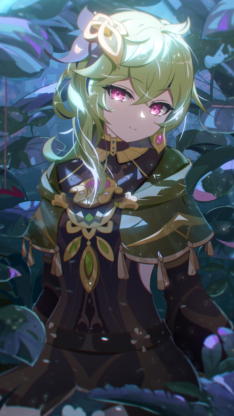 緑の木々に囲まれたコレイ / 原神の750 x 1334 / スマホ壁紙