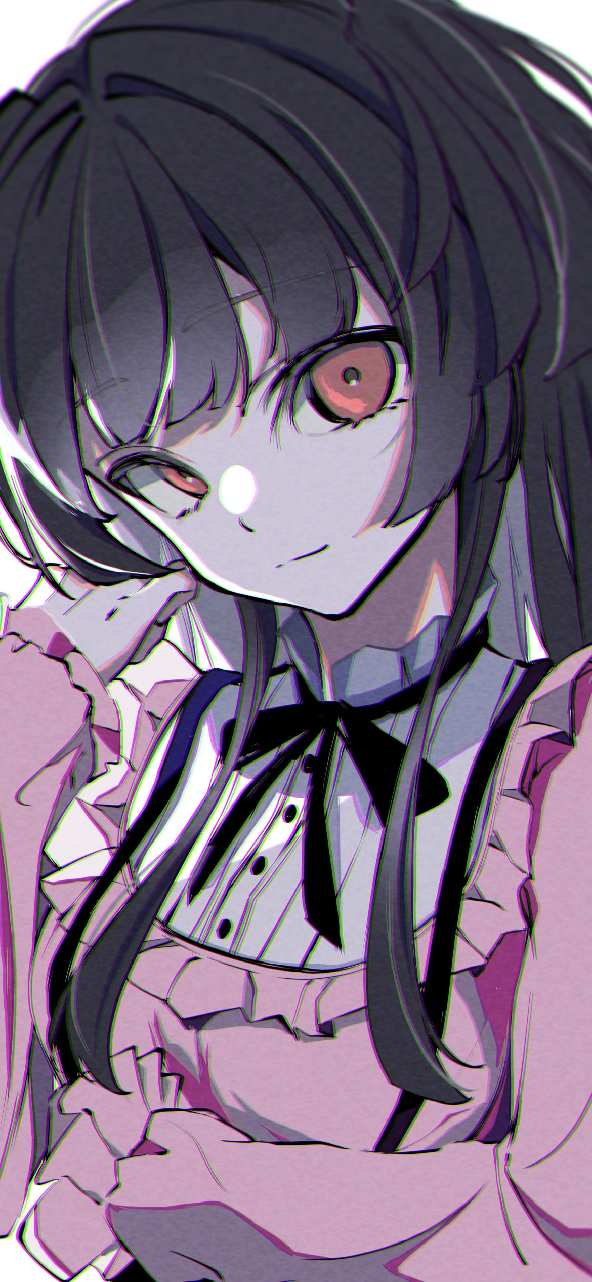 考え込む黛冬優子 / アイドルマスターシャイニーカラーズの1170 x 2532 / スマホ壁紙