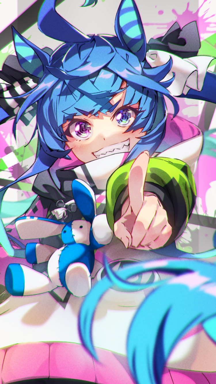 笑いながら指をさす可愛いツインターボ / ウマ娘プリティーダービーの750 x 1334 / スマホ壁紙
