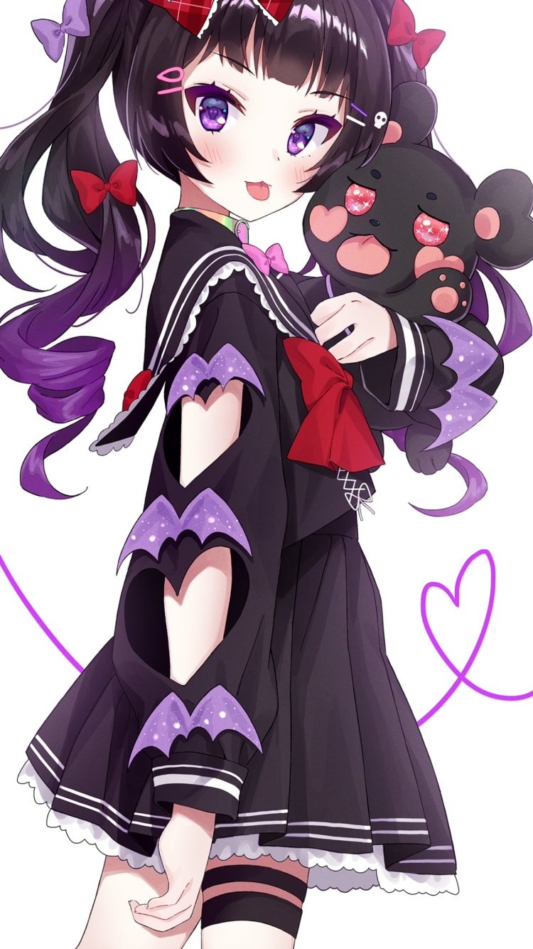 舌を出した可愛いオ・セビョク / バーチャルYouTuber / Vtuberの750 x 1334 / スマホ壁紙