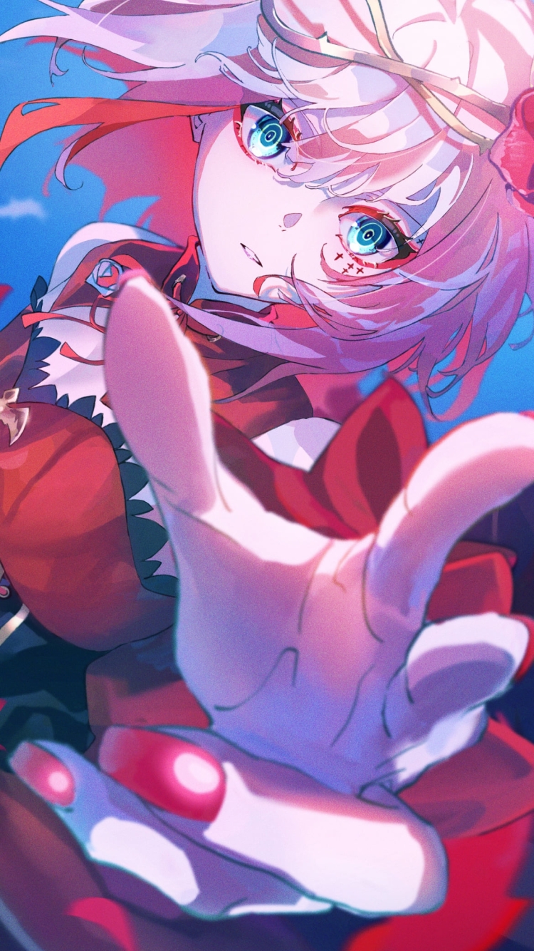 赤い花びらと運命(ムジカート) / タクトオーパスの750 x 1334 / スマホ壁紙