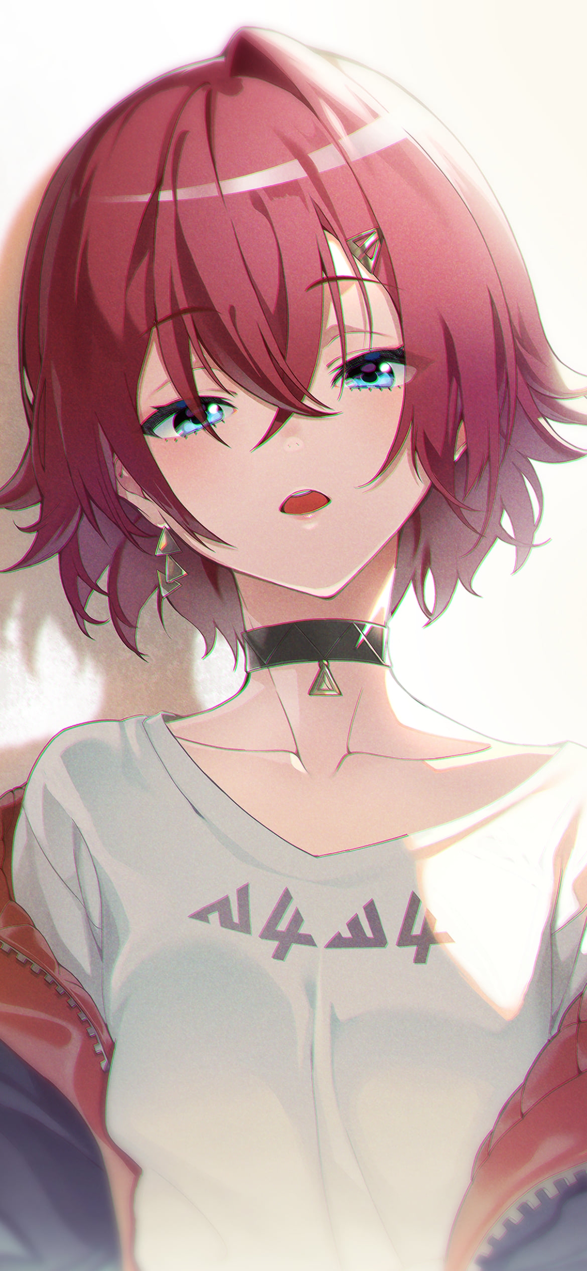 アンニュイな表情でこちらを見つめるアンジュ・カトリーナ / にじさんじ / バーチャルYouTuber / Vtuberの1170 x 2532 / スマホ壁紙