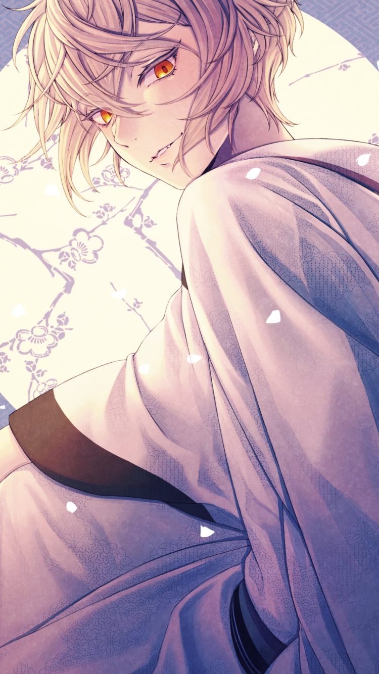 こちらを見つめる髭切（ひげきり） / 刀剣乱舞の750 x 1334 / スマホ壁紙