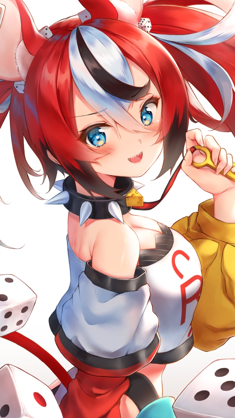 サイコロとハコス・ベールズ / ホロライブ / バーチャルYouTuber / Vtuberの750 x 1334 / スマホ壁紙