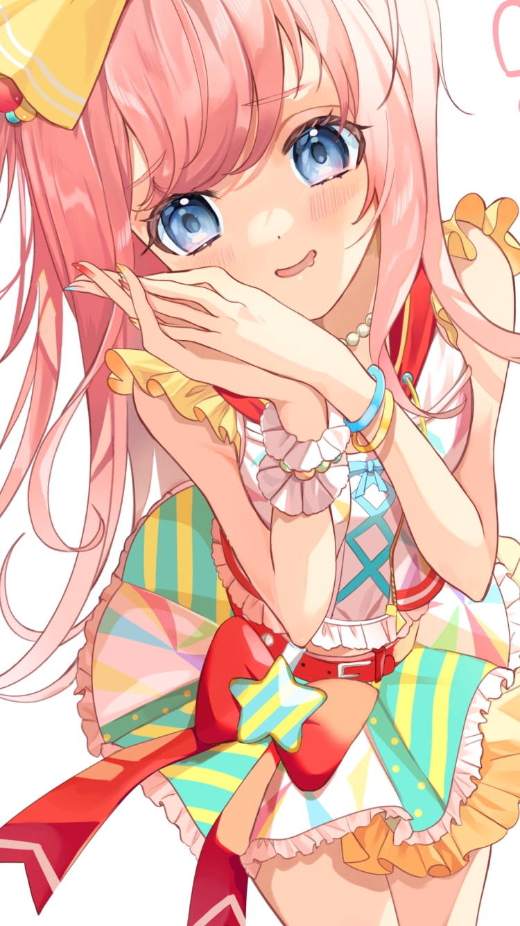 お願いポーズをする可愛いアグネスデジタル / ウマ娘プリティーダービーの750 x 1334 / スマホ壁紙