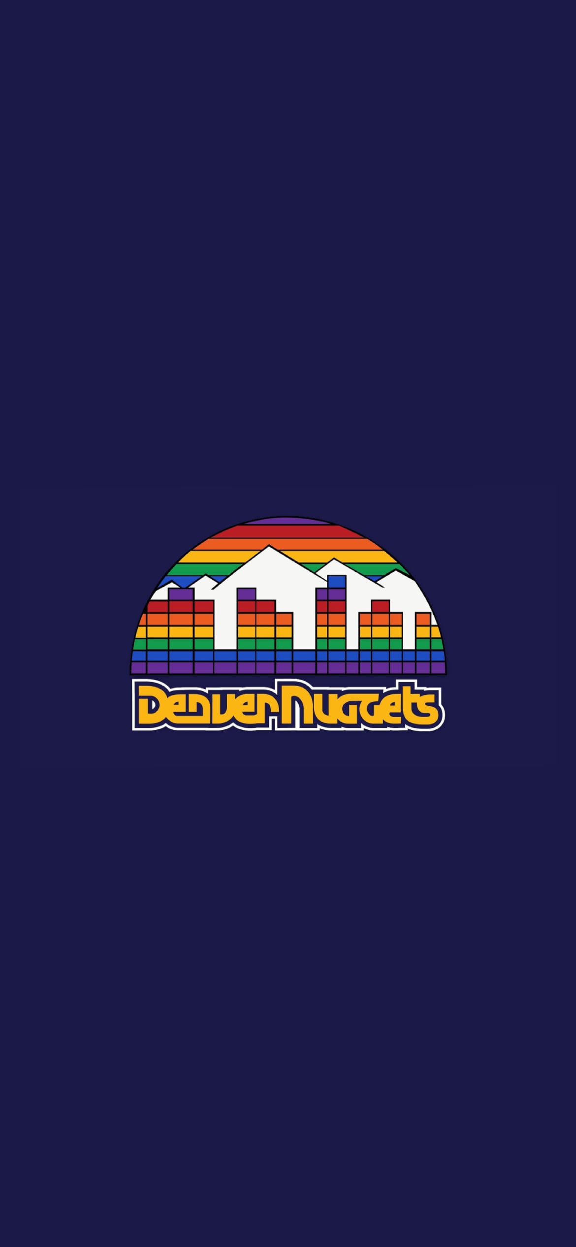 デンバー・ナゲッツ / Denver Nuggets / バスケットボールチームの1170 x 2532 / スマホ壁紙