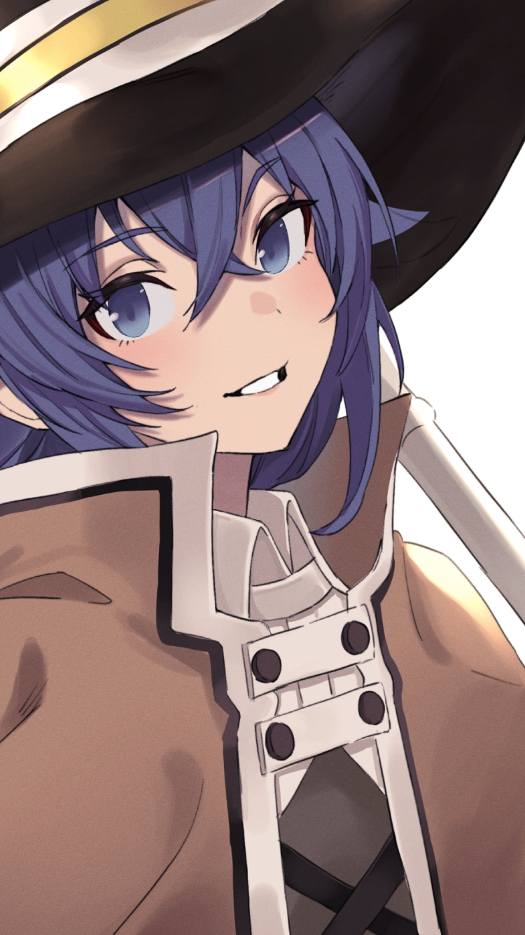 こちらに微笑むロキシー・ミグルディア / 茶色の衣装 / 無職転生の750 x 1334 / スマホ壁紙