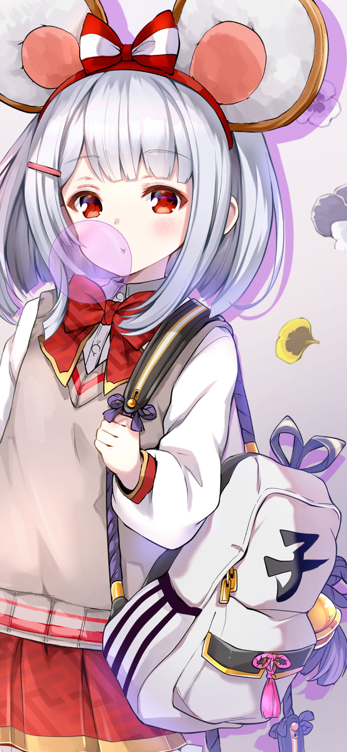 ガム風船を膨らます可愛いビカラ / グラブル / グランブルーファンタジーの1170 x 2532 / スマホ壁紙