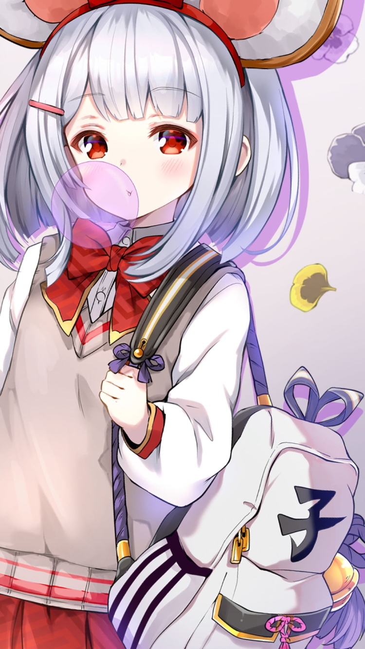 ガム風船を膨らます可愛いビカラ / グラブル / グランブルーファンタジーの750 x 1334 / スマホ壁紙