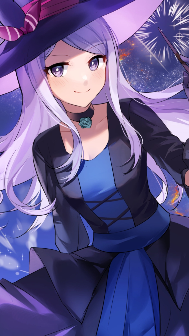 魔女コスの可愛いメジロマックイーン / ウマ娘プリティーダービーの750 x 1334 / スマホ壁紙