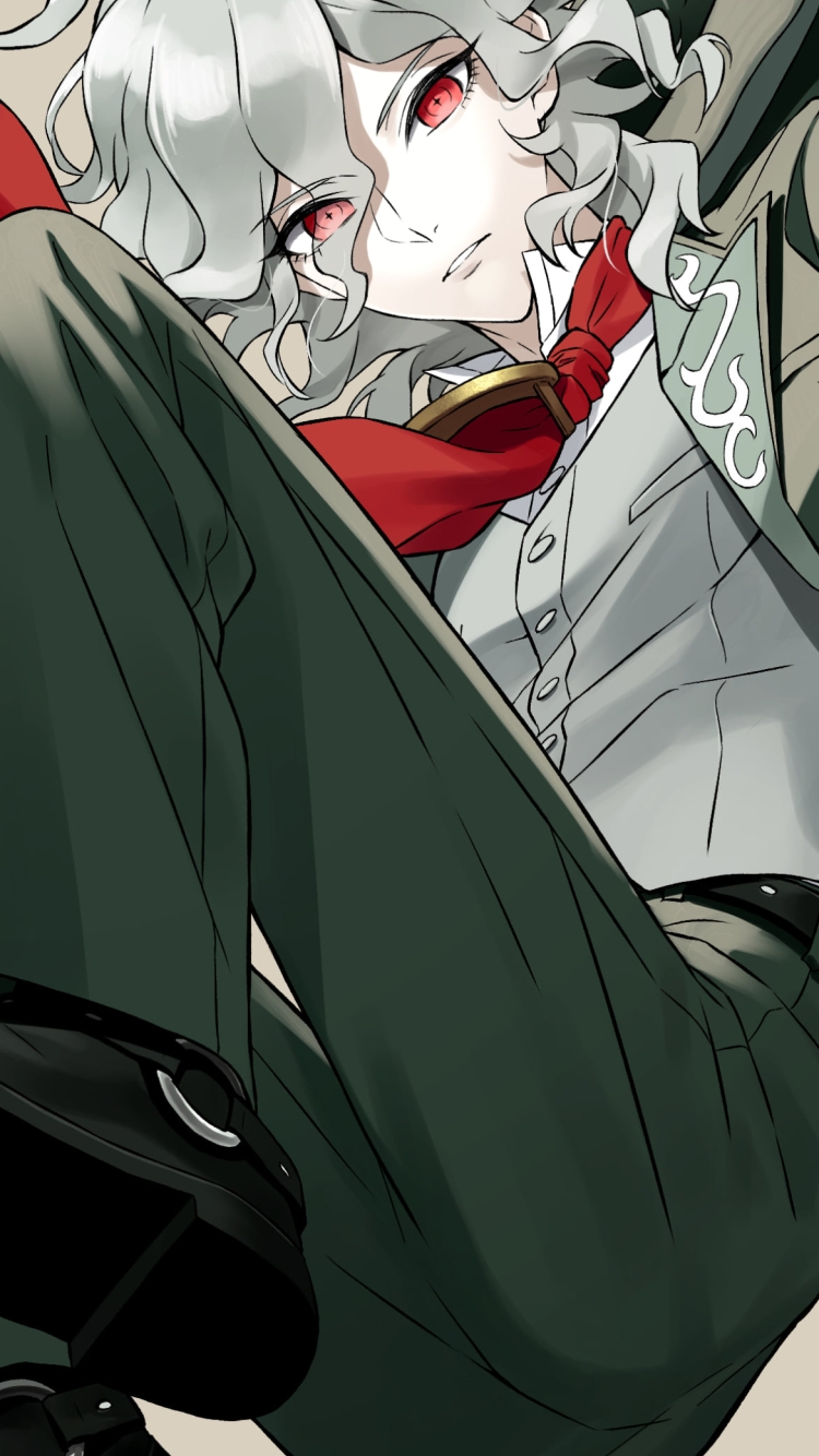 赤いスカーフを巻いたエドモン・ダンテス / fate/grand orderの750 x 1334 / スマホ壁紙