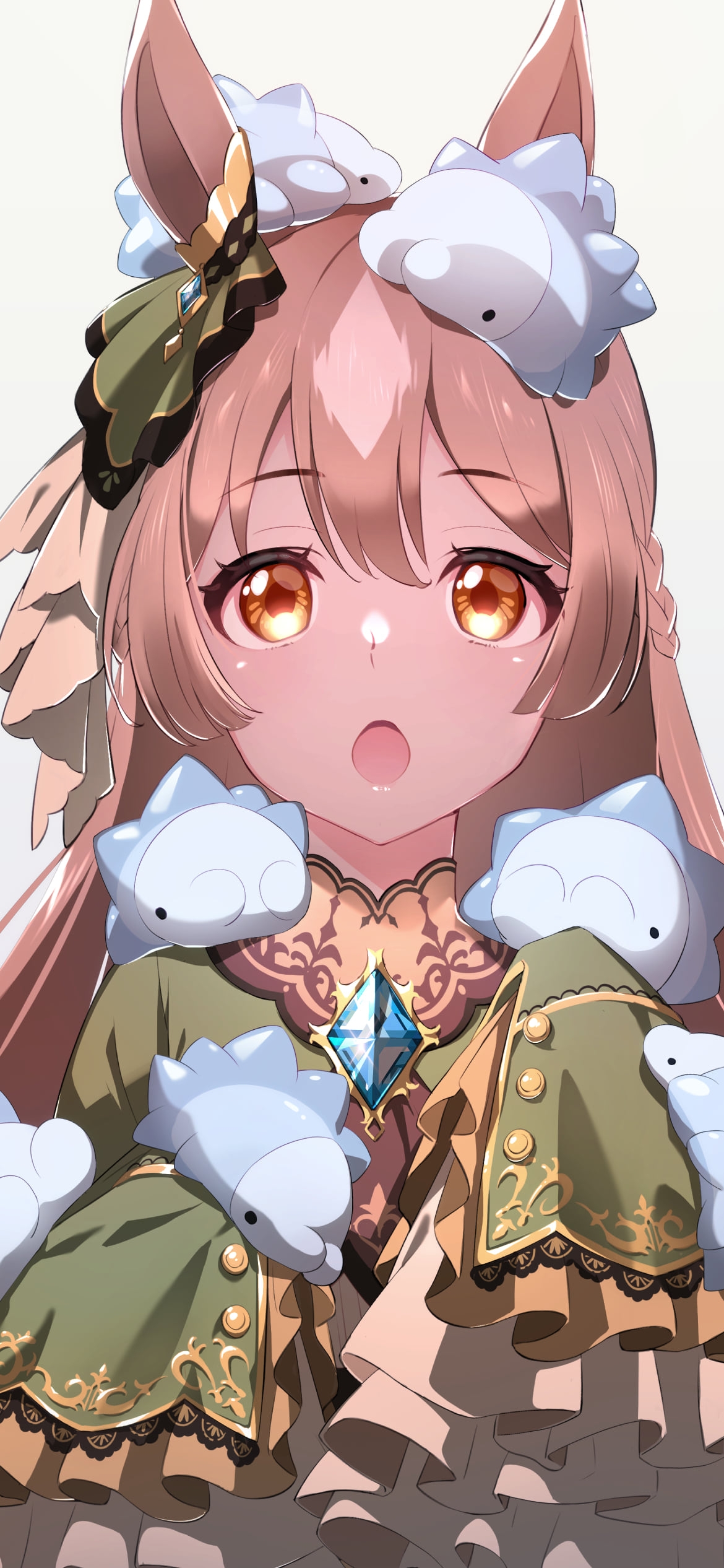 口をあんぐり開けるサトノダイヤモンド / ウマ娘プリティーダービーの1170 x 2532 / スマホ壁紙