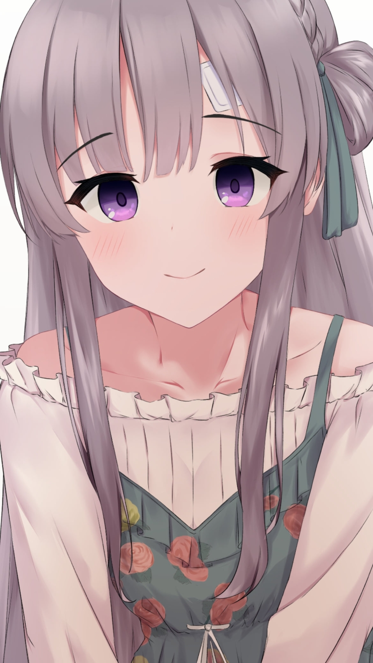 微笑む幽谷霧子（ゆうこく きりこ） / アイドルマスターシャイニーカラーズの750 x 1334 / スマホ壁紙