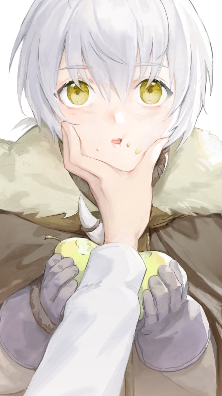 顔をムギュッとされるフシ / 不滅のあなたへの750 x 1334 / スマホ壁紙