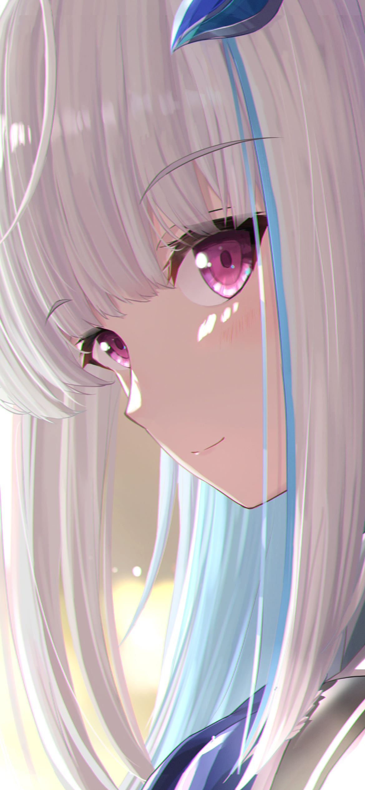 赤い瞳でこちらを見つめるリゼ・ヘルエスタ / にじさんじ / バーチャルYouTuber / Vtuberの1170 x 2532 / スマホ壁紙