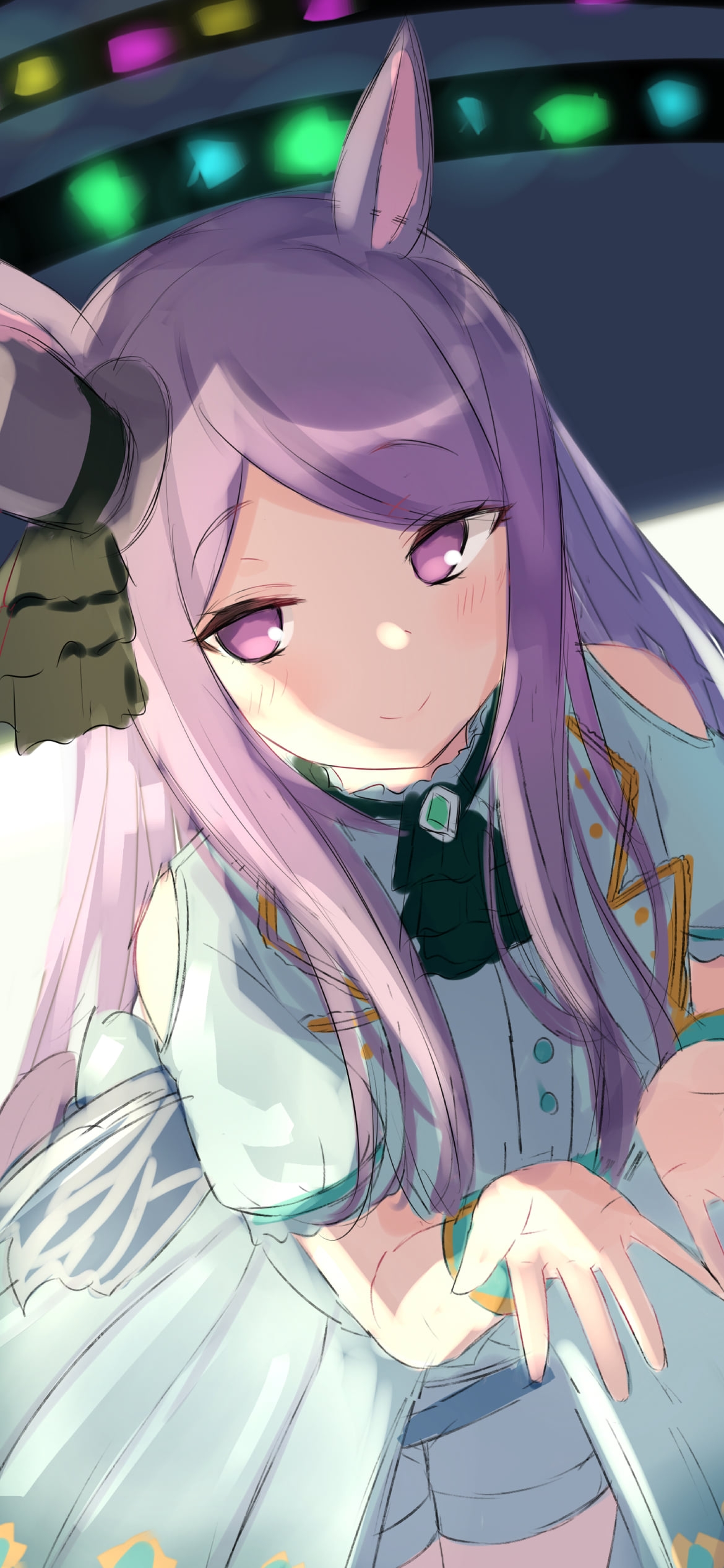 両手を見せるメジロマックイーン / ウマ娘プリティーダービーの1170 x 2532 / スマホ壁紙