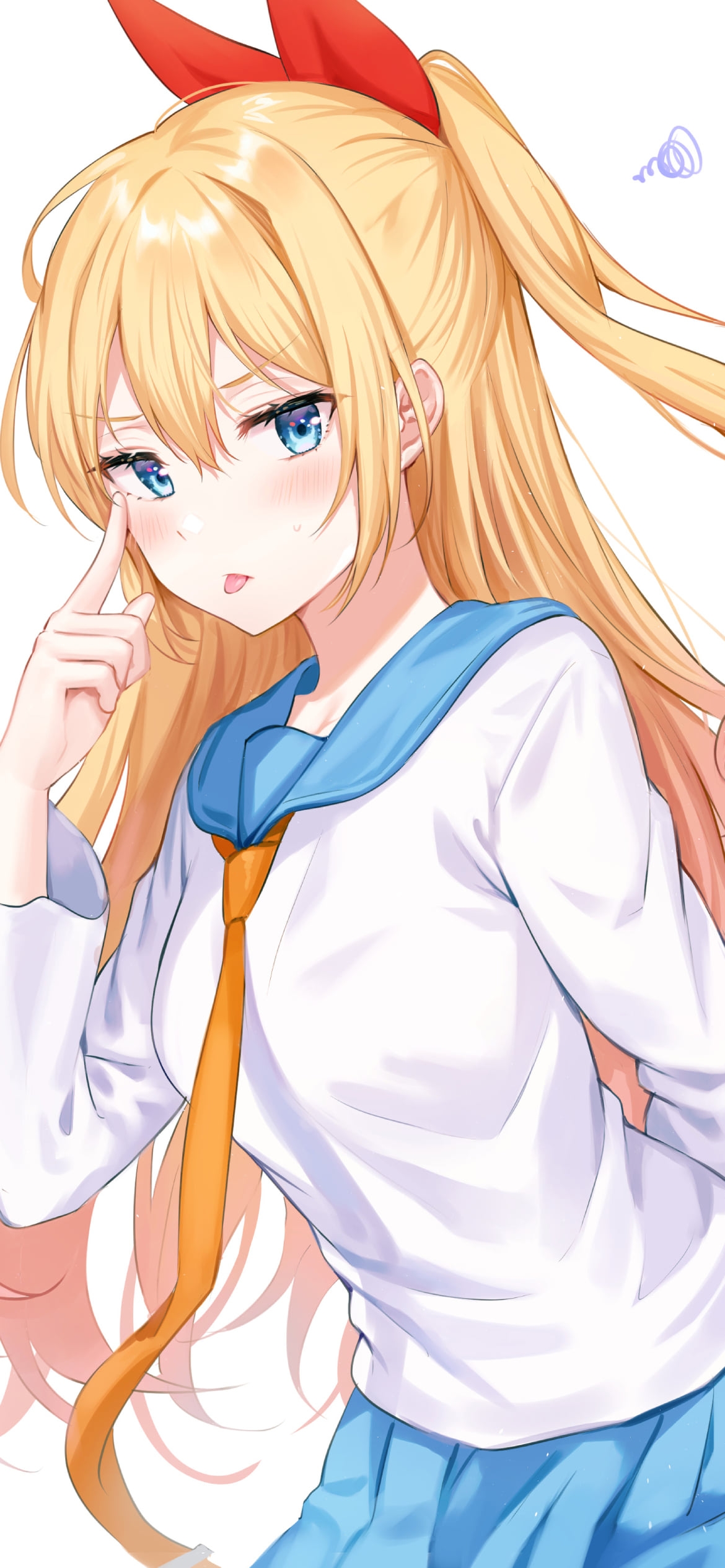 あっかんべーする桐崎千棘 (きりさき ちとげ) / ニセコイの1170 x 2532 / スマホ壁紙