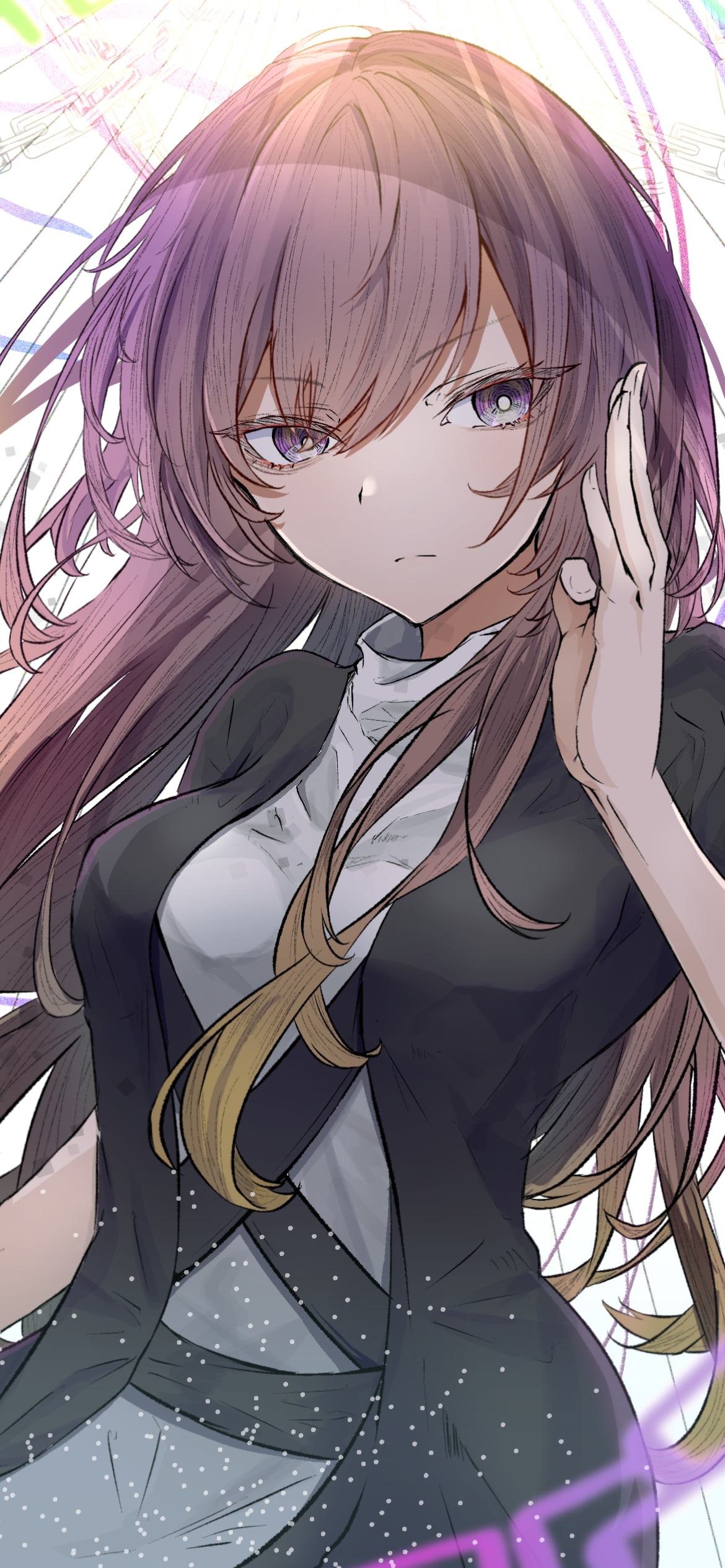 構える聖白蓮（ひじり びゃくれん） / 東方の1170 x 2532 / スマホ壁紙