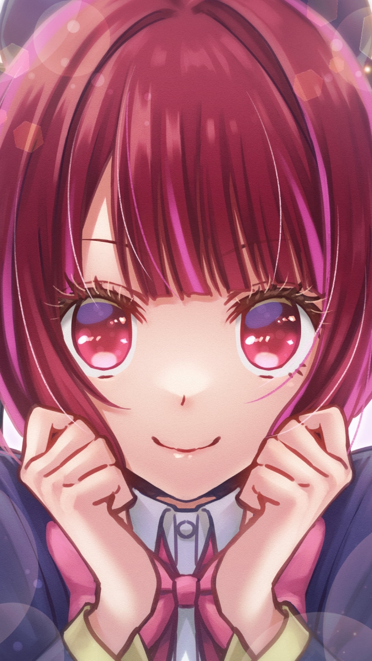 ワクワクしている有馬かな / 推しの子の750 x 1334 / スマホ壁紙