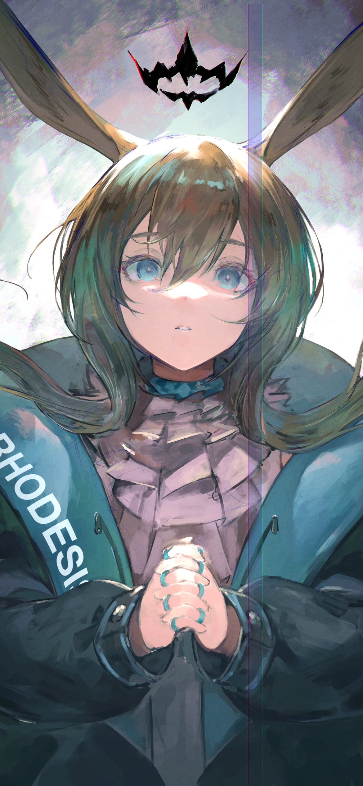 お祈りするアーミヤ / アークナイツの1170 x 2532 / スマホ壁紙