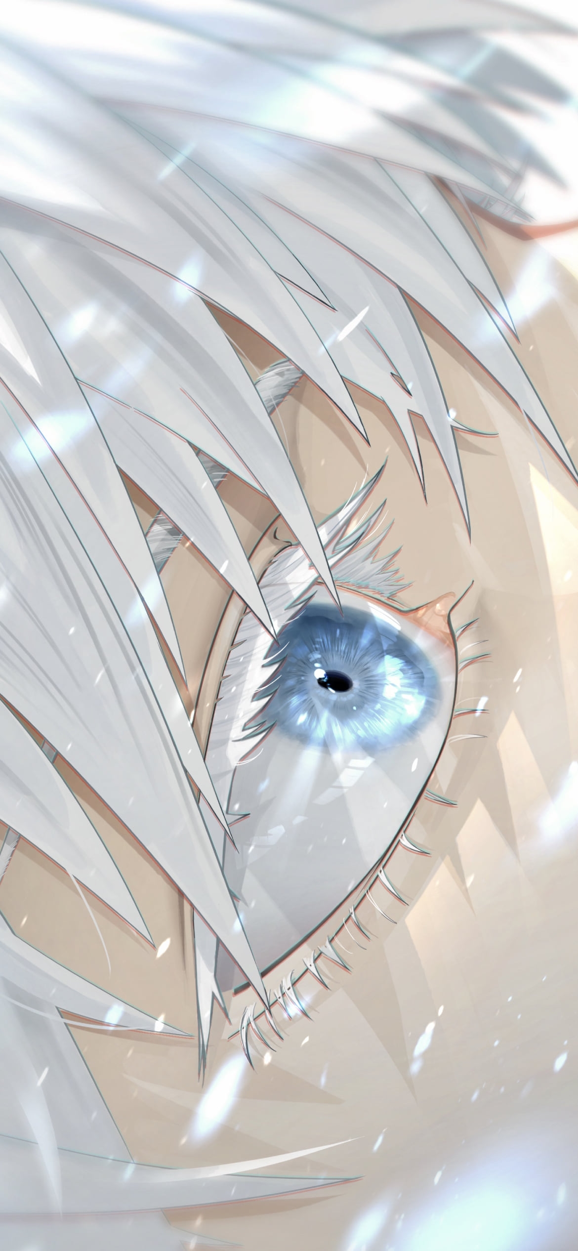 五条悟の目元 / 呪術廻戦の1170 x 2532 / スマホ壁紙