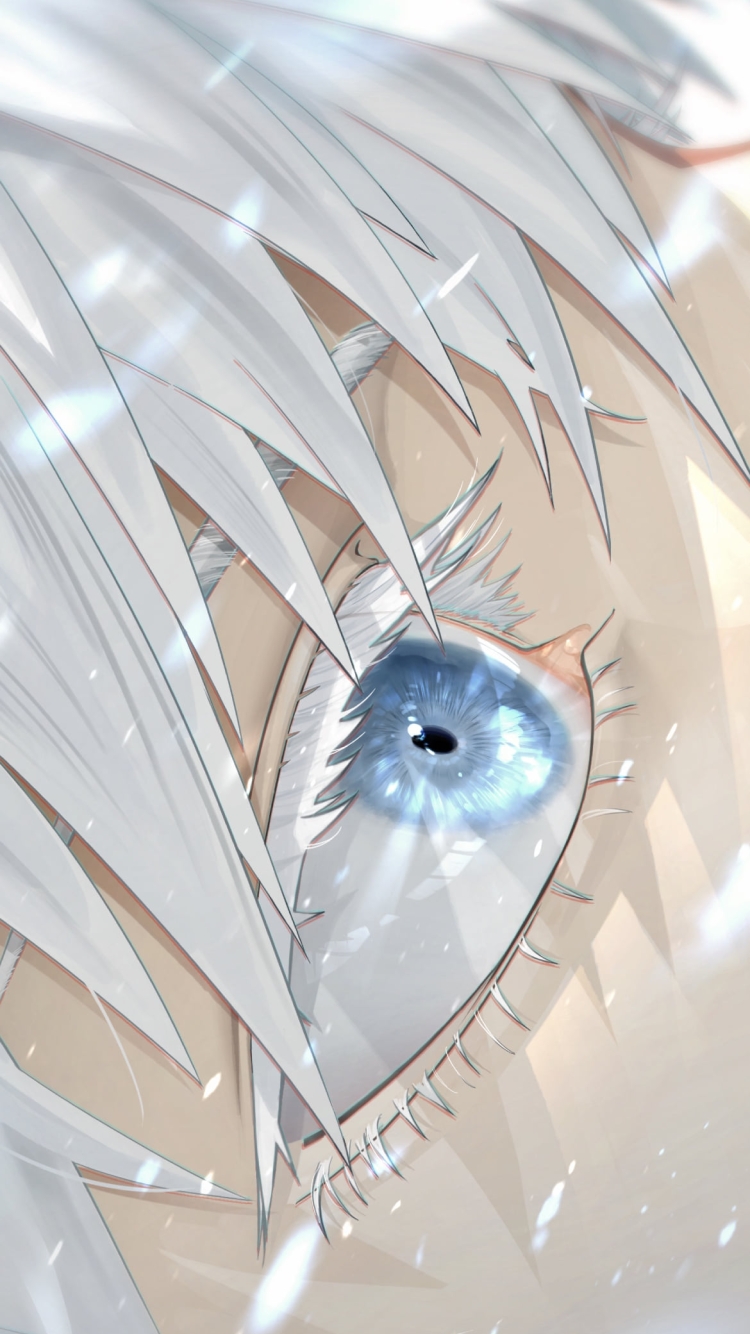 五条悟の目元 / 呪術廻戦の750 x 1334 / スマホ壁紙