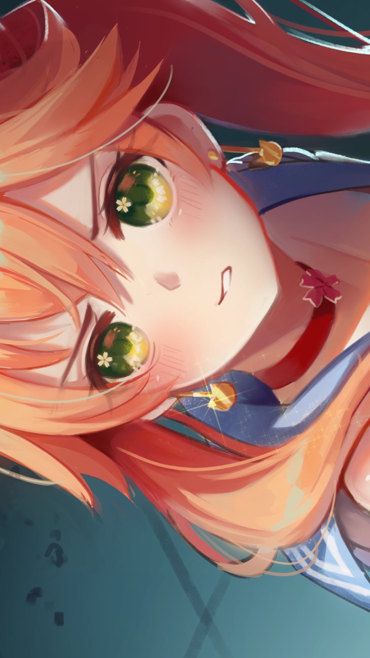 セーラームーン風さくらみこ / ホロライブ / バーチャルYouTuber / Vtuberの750 x 1334 / スマホ壁紙