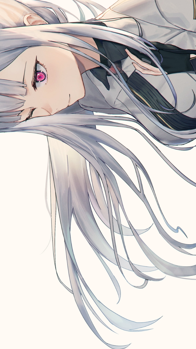 片目をつぶるAK-12 / ドールズフロントラインの750 x 1334 / スマホ壁紙