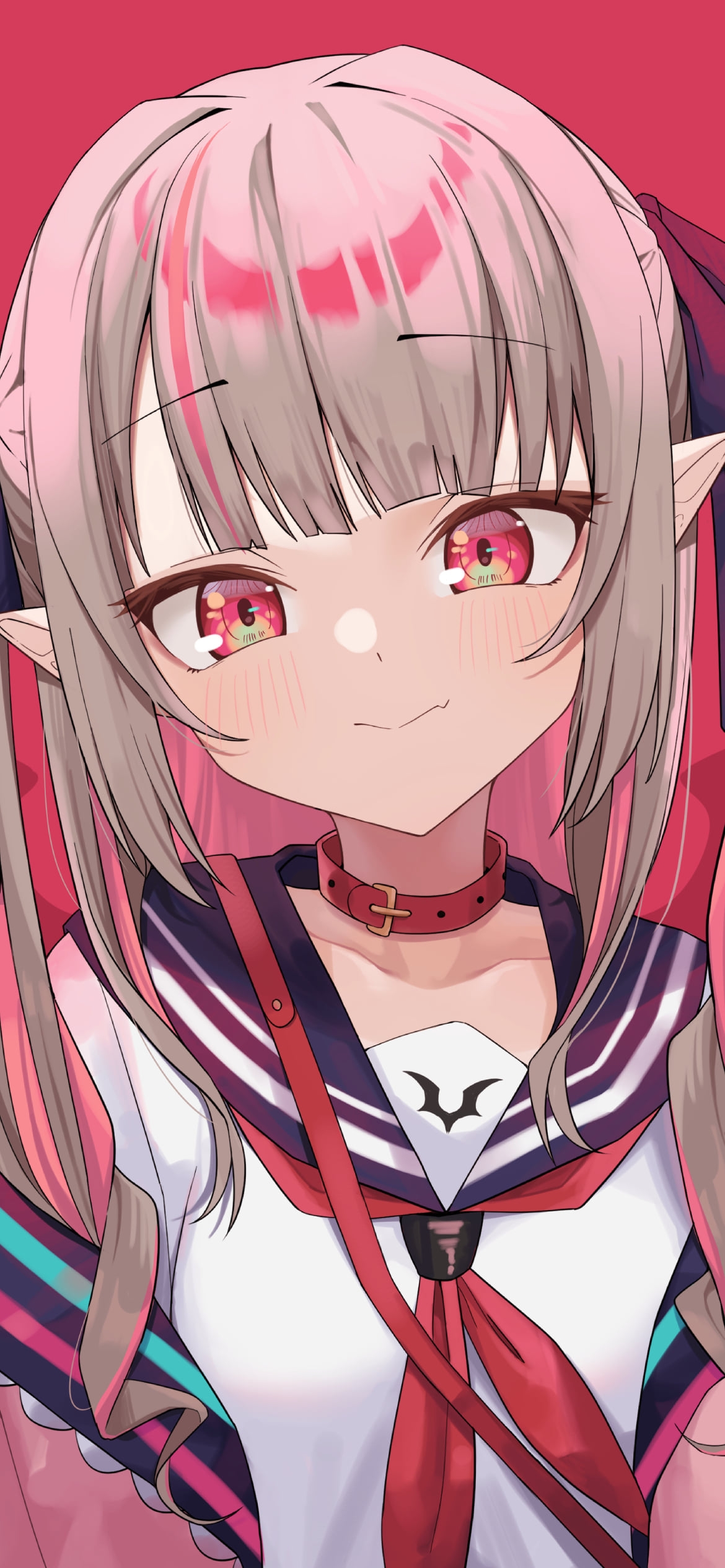 セーラー服を着た可愛い魔界ノりりむ / にじさんじ / バーチャルYouTuber / Vtuberの1170 x 2532 / スマホ壁紙