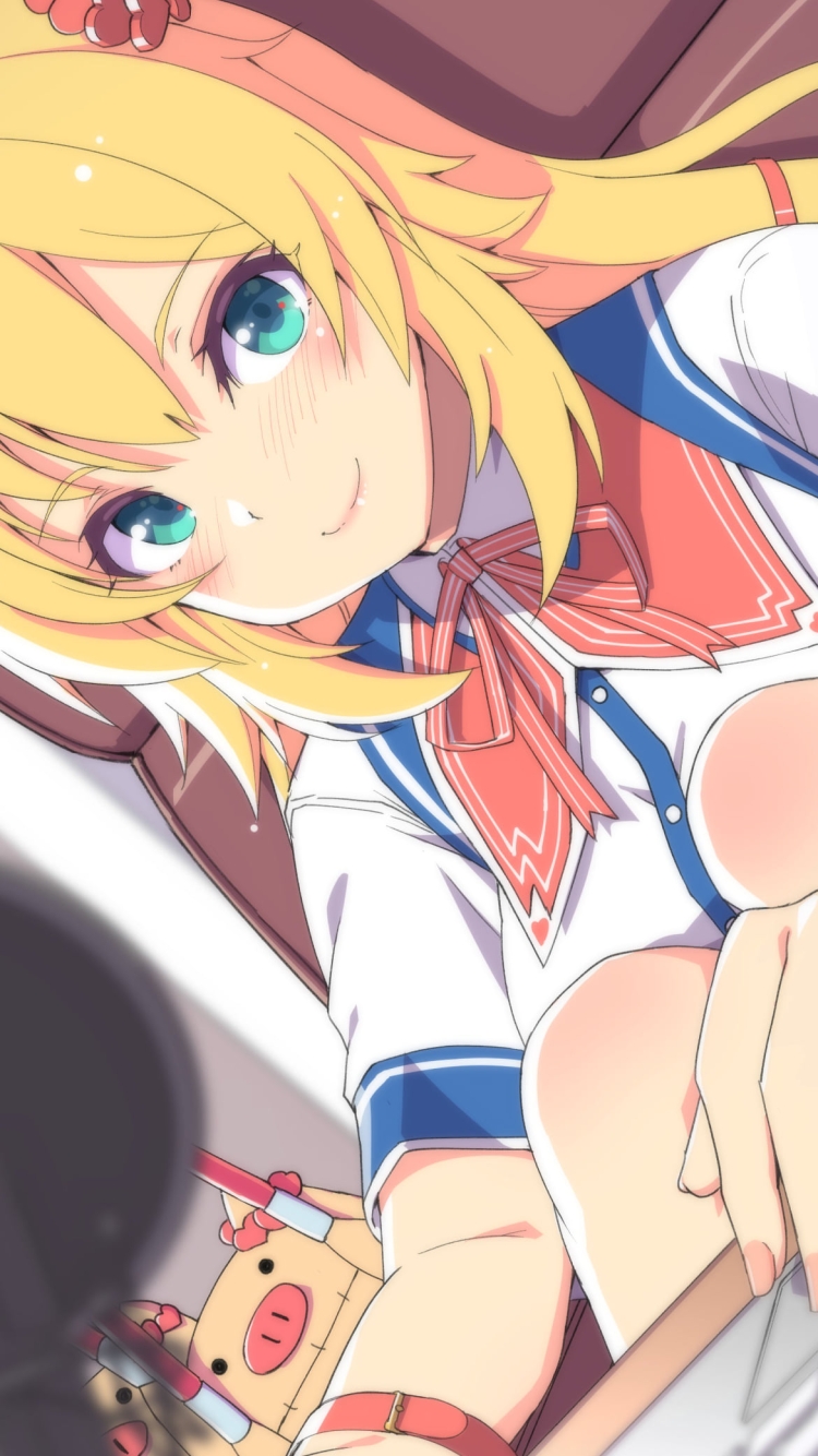キーボードとマウスをいじる可愛い赤井はあと / はあとん / ホロライブ / バーチャルYouTuber / Vtuberの750 x 1334 / スマホ壁紙
