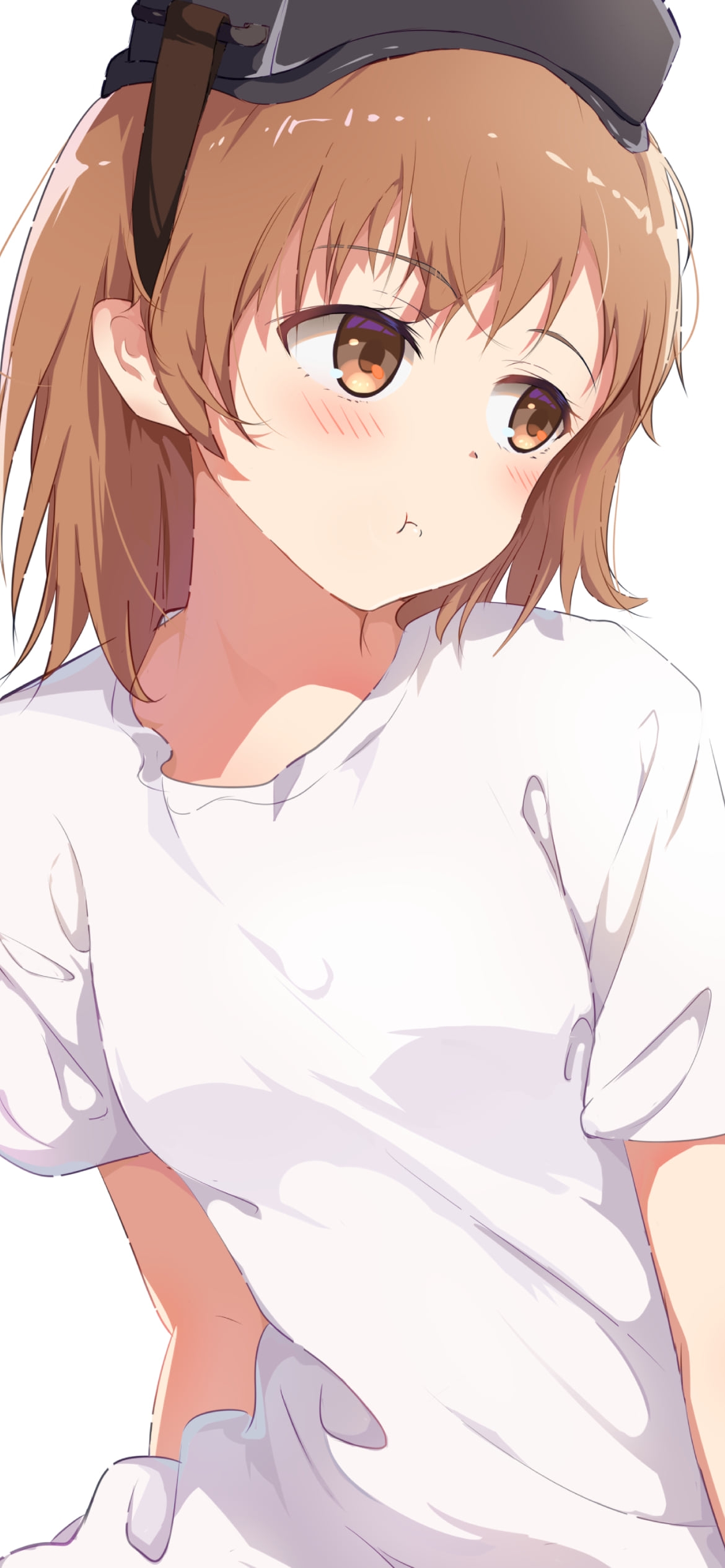 ふてくされてる御坂妹 / 白T / とある科学の超電磁砲 / とある魔術の禁書目録の1170 x 2532 / スマホ壁紙