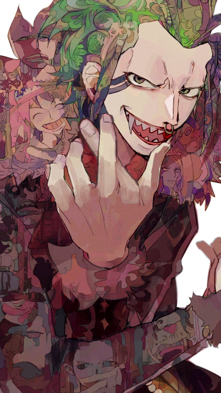 両手を交わすかっこいいバルトロメオ / ワンピース / ONE PIECEの750 x 1334 / スマホ壁紙