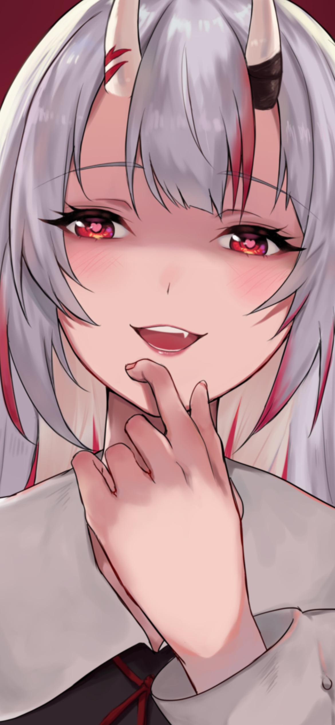 四宮かぐやのコスの百鬼あやめ / ホロライブ / バーチャルYouTuber / Vtuber / かぐや様は告らせたい～天才たちの恋愛頭脳戦～の1170 x 2532 / スマホ壁紙