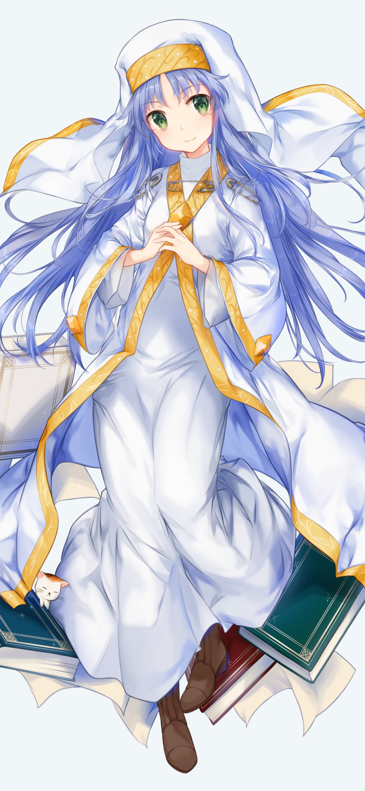 沢山の本とインデックス / とある魔術の禁書目録の1170 x 2532 / スマホ壁紙
