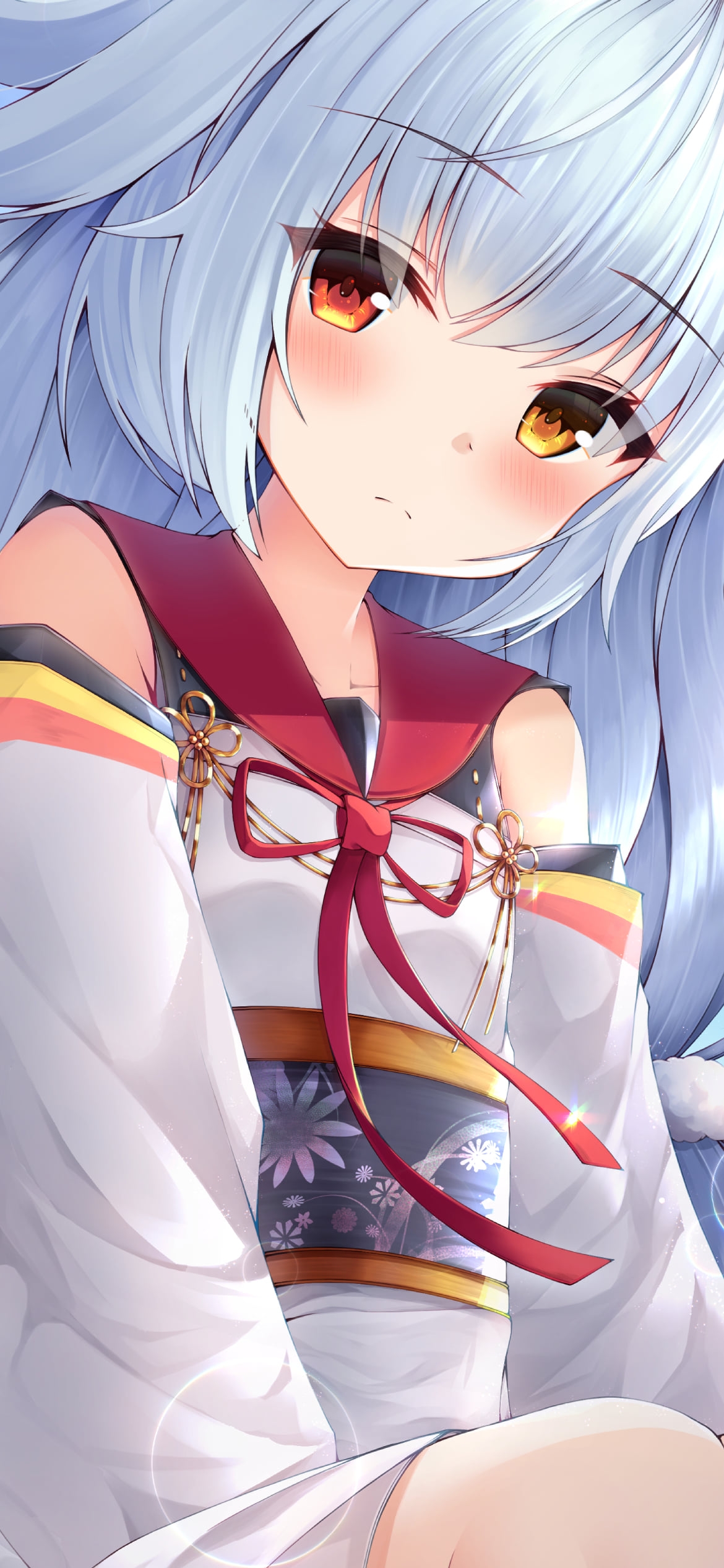 向日葵とニコラス / アズールレーンの1170 x 2532 / スマホ壁紙