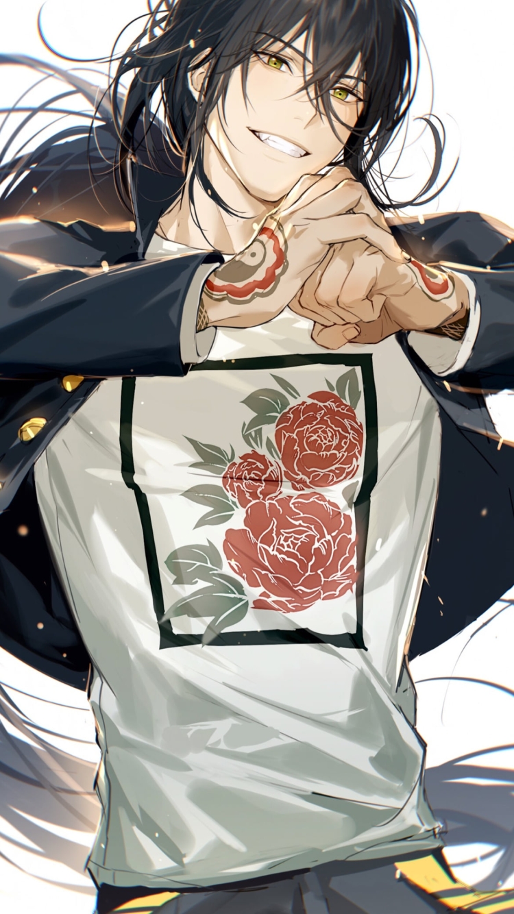 両手をあわせる新宿のアサシン / Fate/grand orderの750 x 1334 / スマホ壁紙