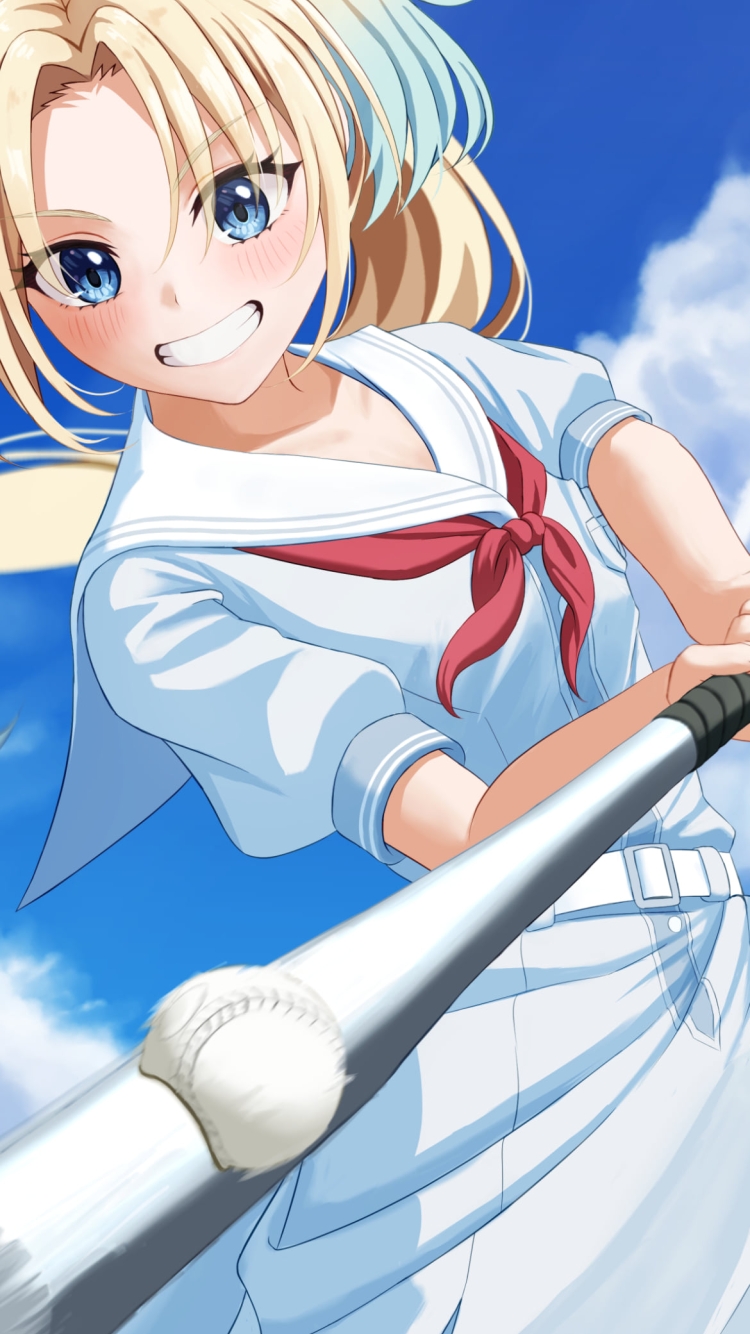 フルスイングする大沢瑠璃乃 / link!like!ラブライブ!の750 x 1334 / スマホ壁紙