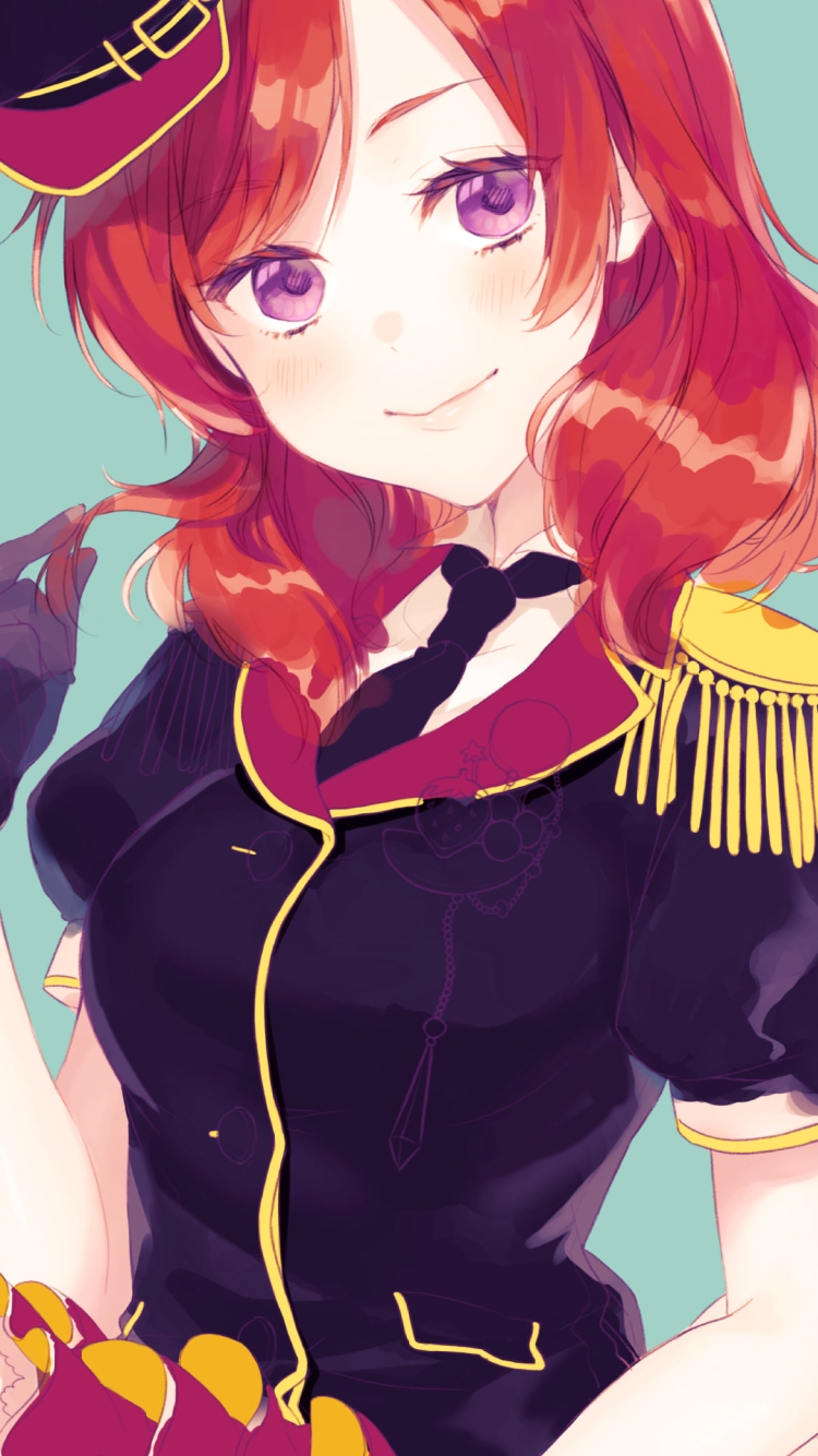 淡いタッチで描かれた西木野真姫 / ラブライブ!の750 x 1334 / スマホ壁紙