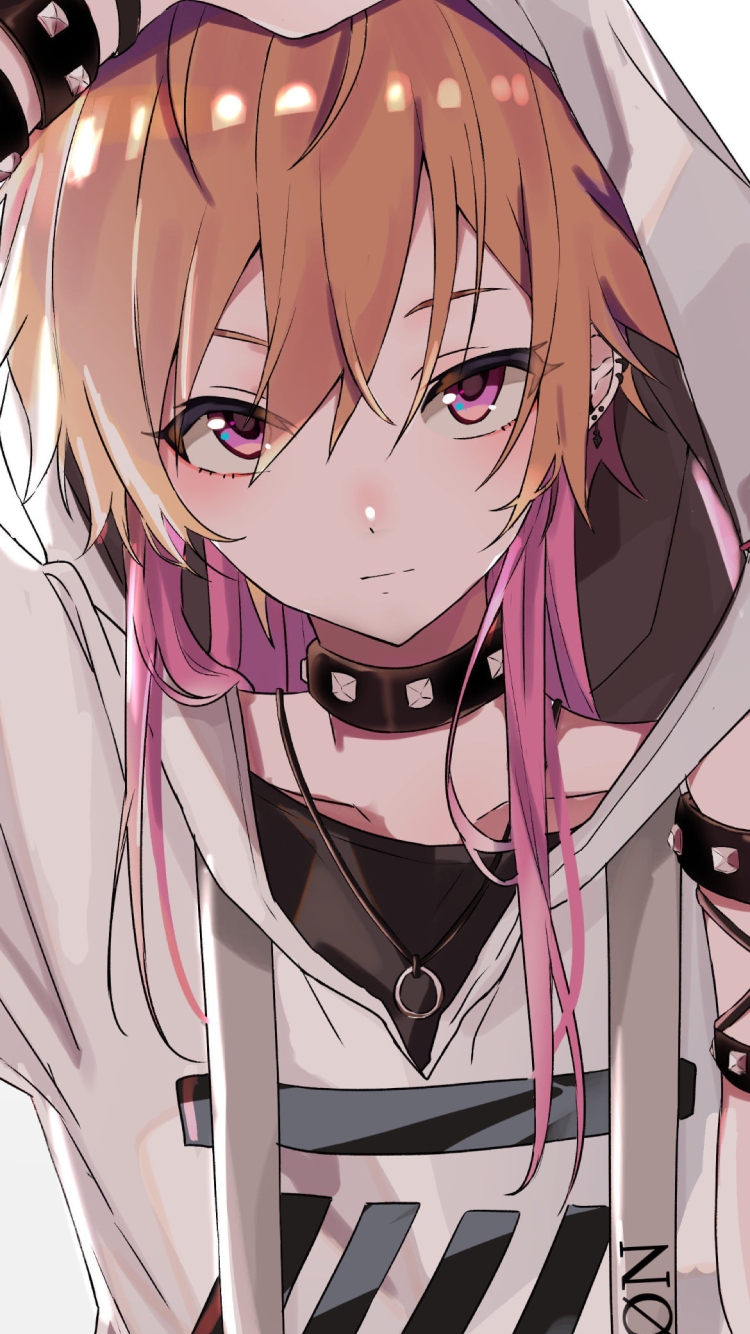 白いフードをはずしながらこちらを見つめる二宮飛鳥 / アイドルマスターシャイニーカラーズの750 x 1334 / スマホ壁紙