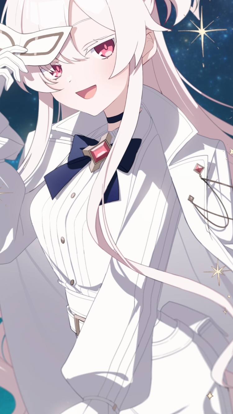 白い仮面を持つ清澄アキラ / ブルアカ / ブルーアーカイブの750 x 1334 / スマホ壁紙