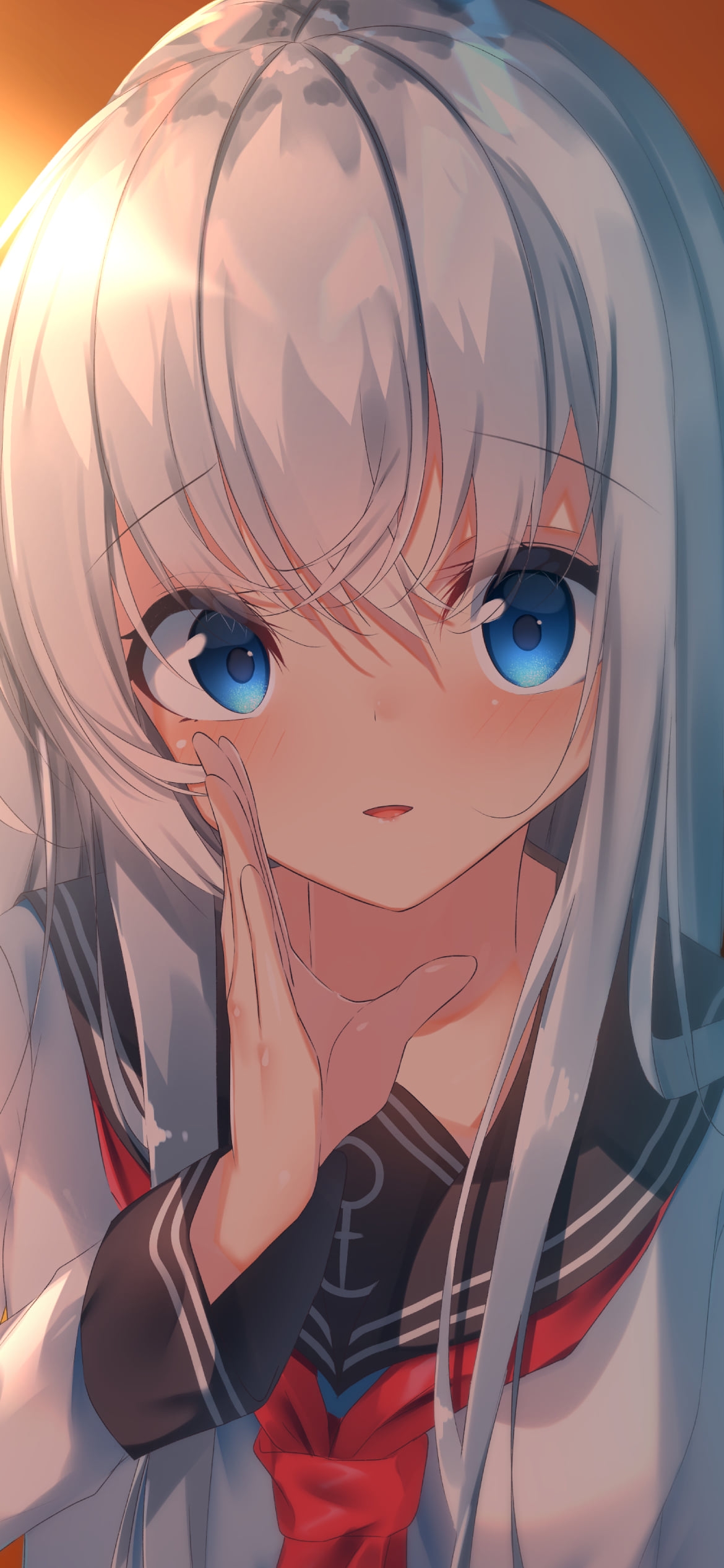 制服姿の可愛い響 / 艦これ / 艦隊これくしょんの1170 x 2532 / スマホ壁紙