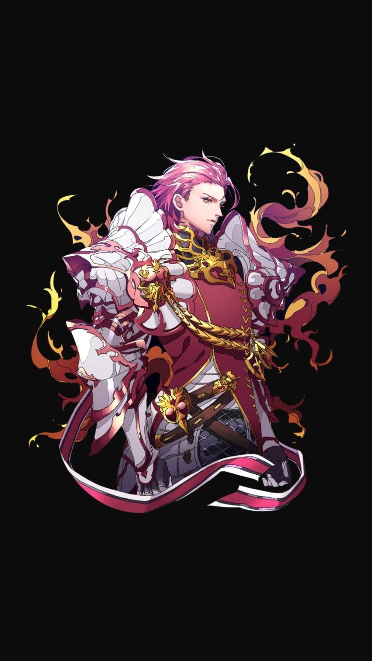 炎をまとうパーシヴァル / グランブルーファンタジーの750 x 1334 / スマホ壁紙