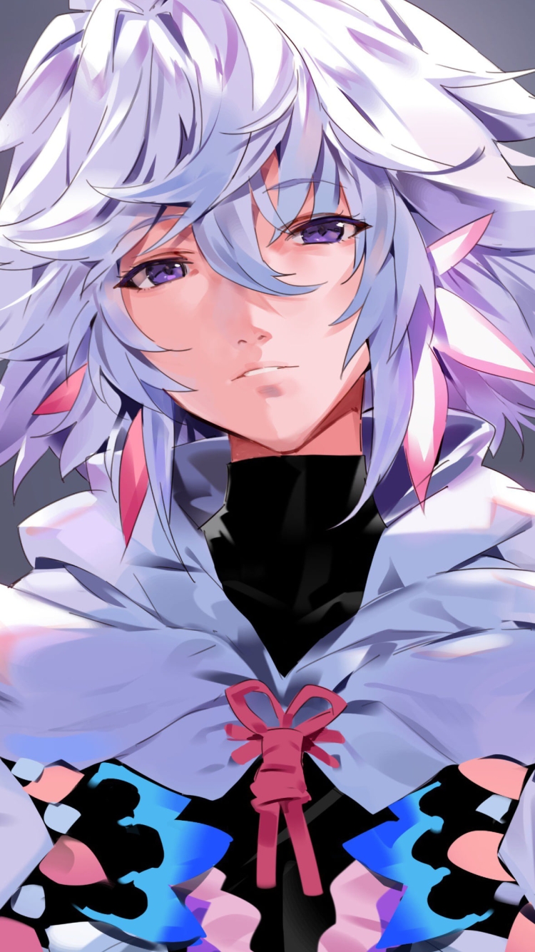 冷ややかな視線を送るマーリン / Fate/grand orderの750 x 1334 / スマホ壁紙