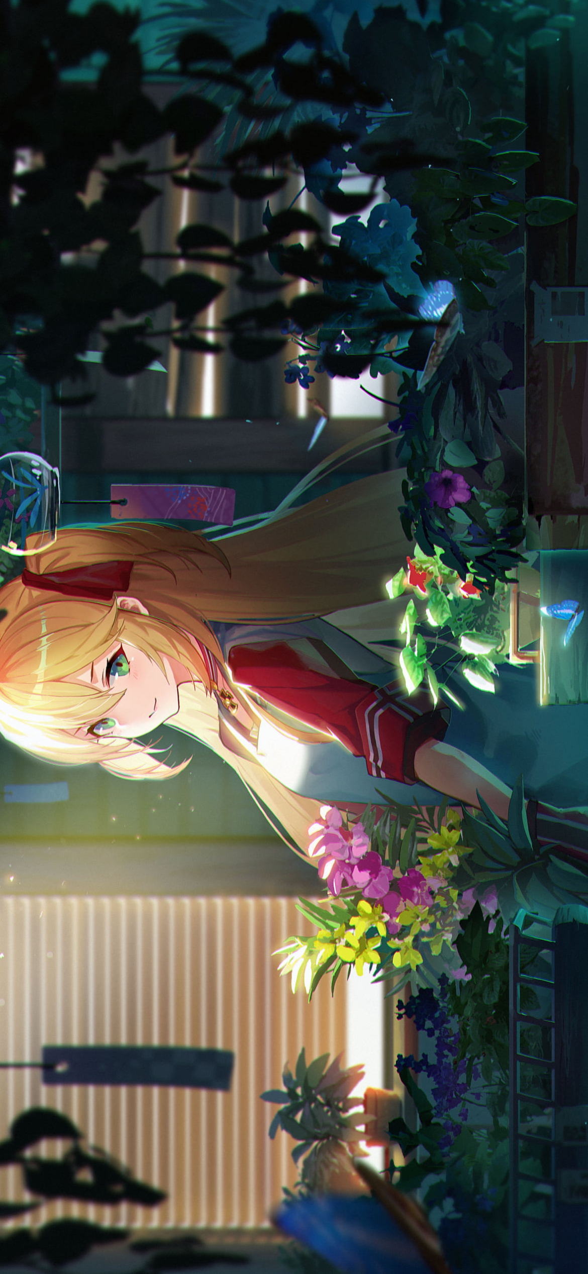 花屋で働くアドミラル・ヒッパー / 重巡洋艦 / アズールレーンの1170 x 2532 / スマホ壁紙