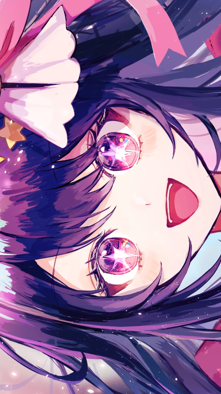キラキラ瞳で笑顔の可愛い星野アイ / アイドル / 正面 / 推しの子の750 x 1334 / スマホ壁紙