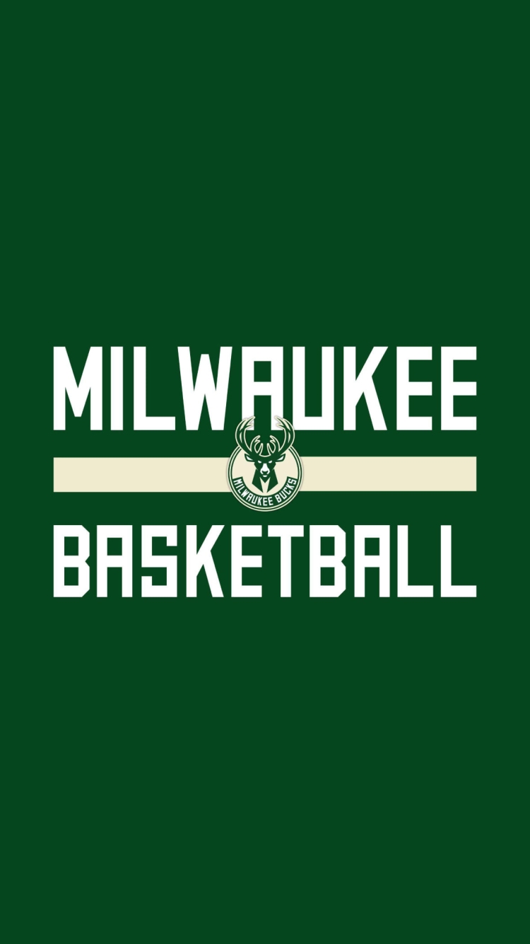 ミルウォーキー・バックス / Milwaukee Bucks / バスケ / NBA / 全米プロバスケットボール協会の750 x 1334 / スマホ壁紙